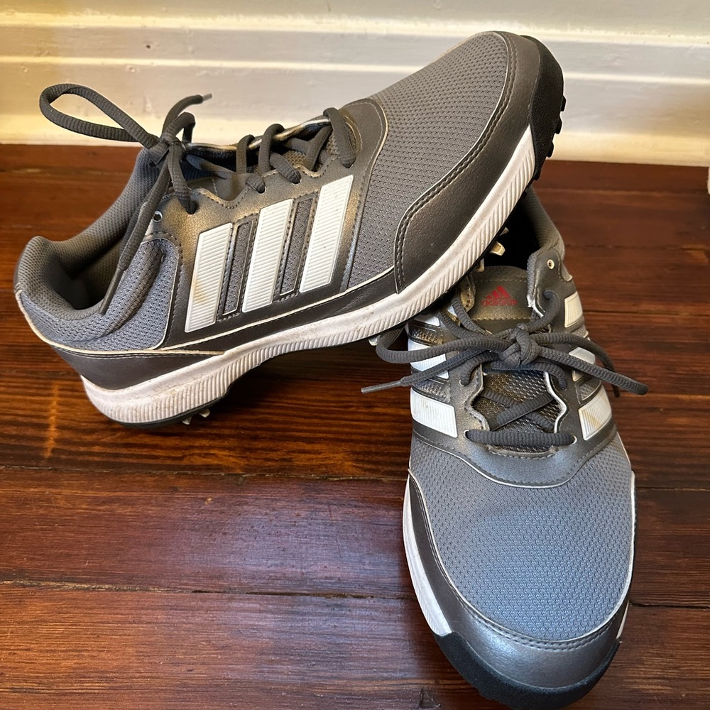 Used Adidas Men's Gray Golf Shoes size 10